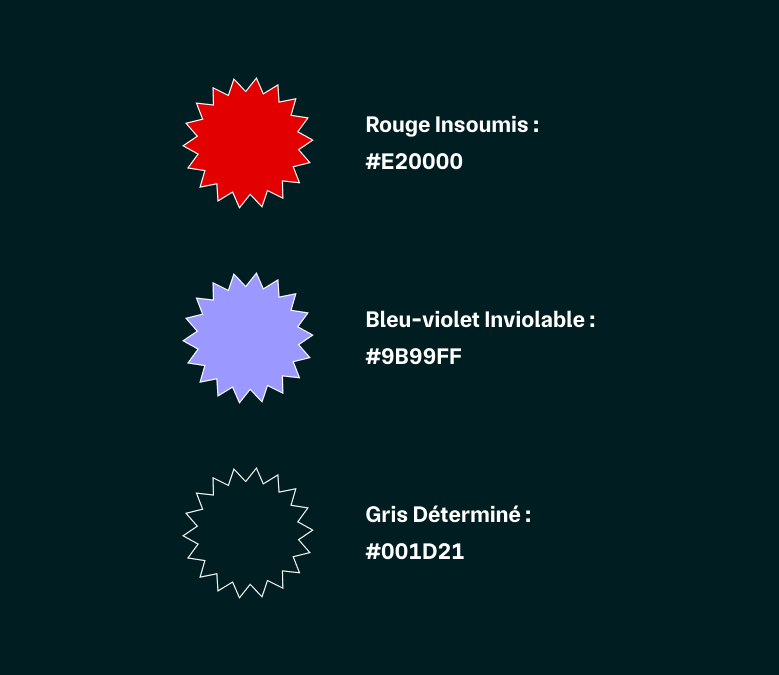 couleurs de l'identité graphique