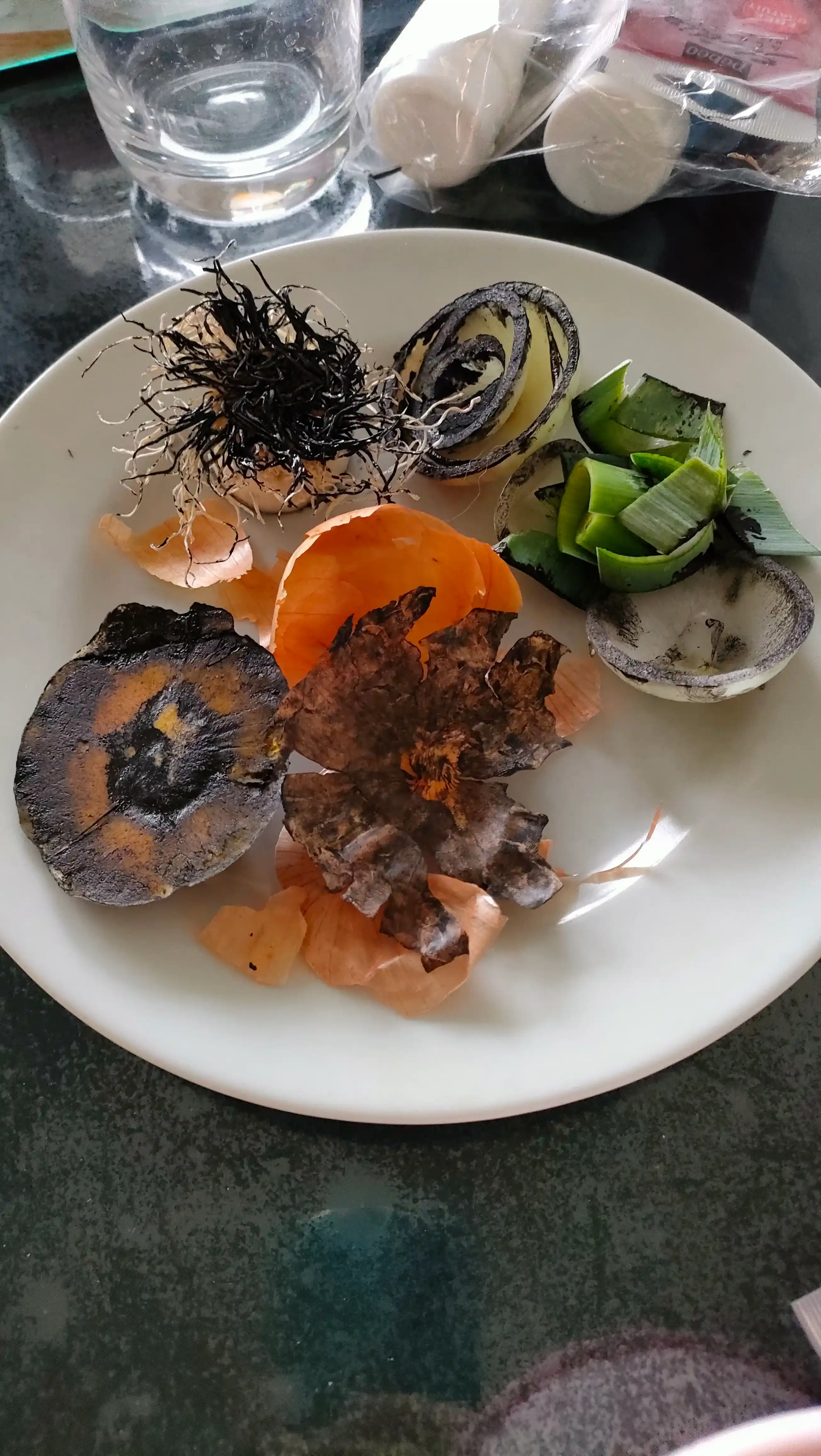 Légumes avec de la peinture